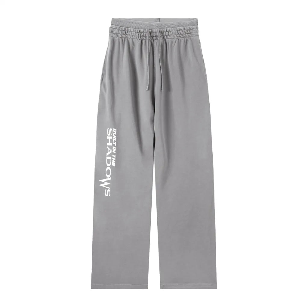 Vintage Washed Black Double Waistband Joggers