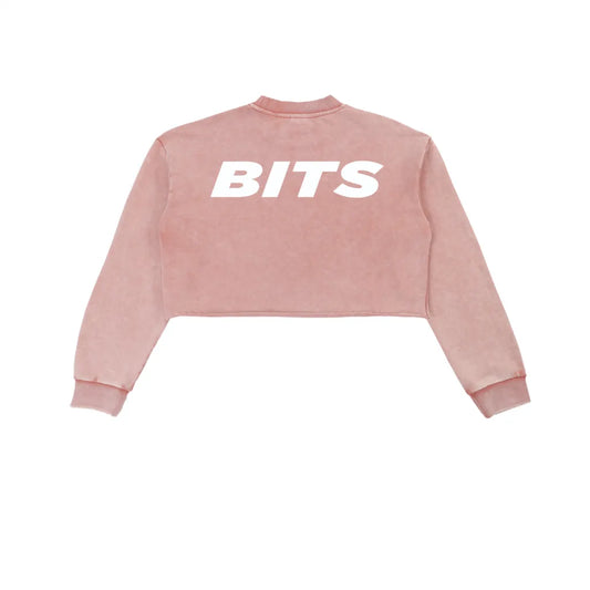 Womens BITS Snow Washed Cropped Sweater
