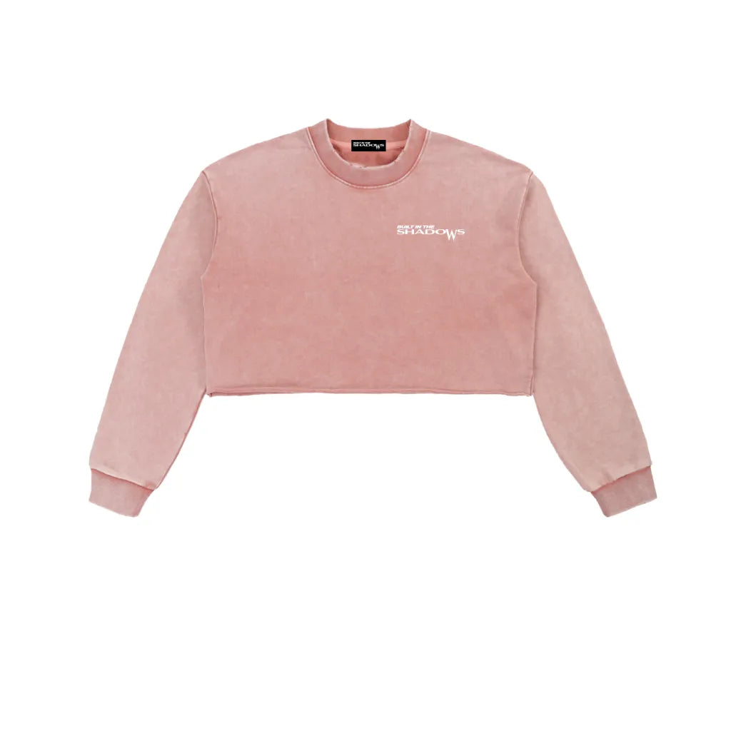 Womens BITS Snow Washed Cropped Sweater