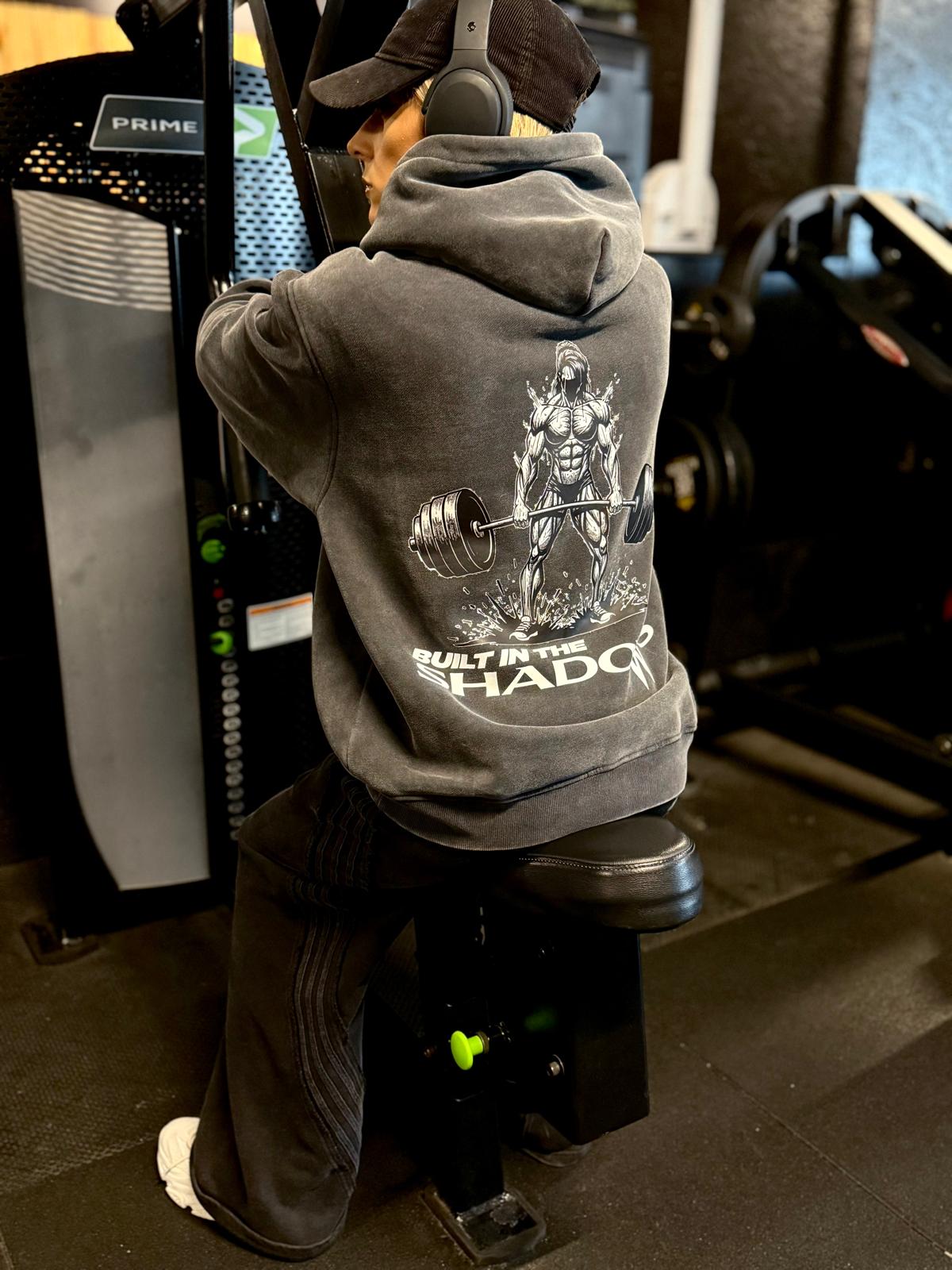 Womens Oversized Snow Washed Deadlift Hoodie