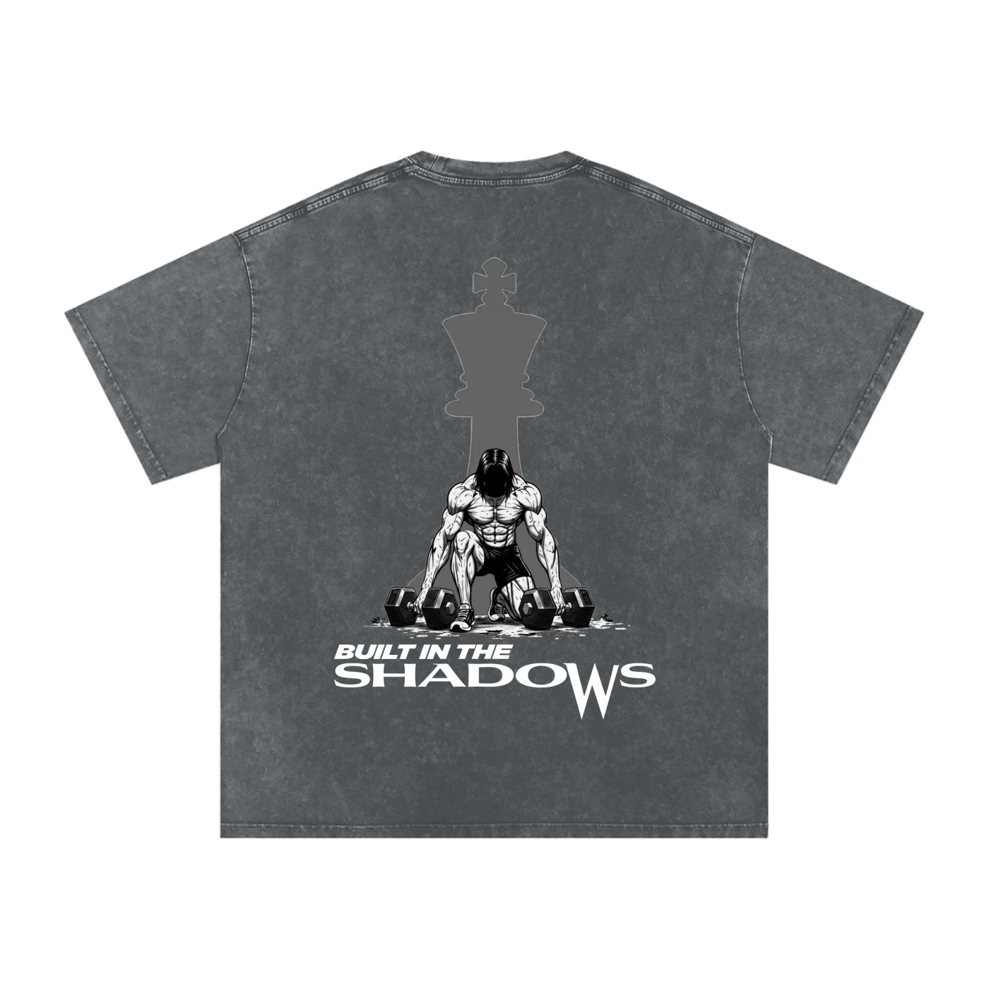 Oversized Snow Wash Mens T-Shirt Weightlifter
